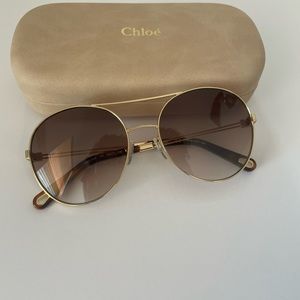 Chloé gold/Brown Gradient Aviator